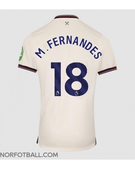 Billige Fotballdrakt West Ham United Mateus Fernandes #18 Replika Bortedrakt 2025-26 Kortermet